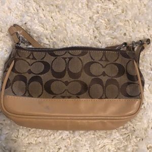 Tan coach bag